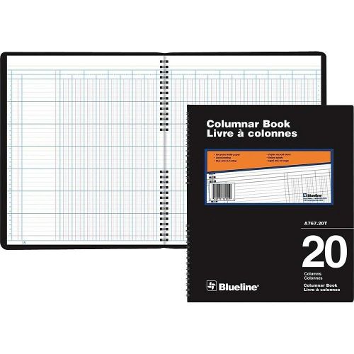 Blueline A767 Series Columnar Books, 20 Columns