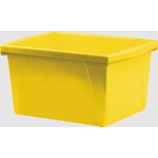 Storex Storage Bin, 15L Yellow