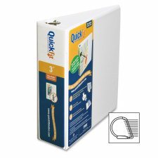  Quickfit D-Ring View Binders, 3" 