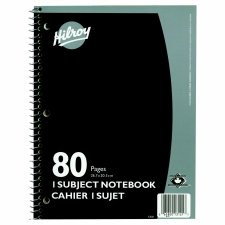 Hilroy Coil Notebooks, 80 Pages, 1 Subject