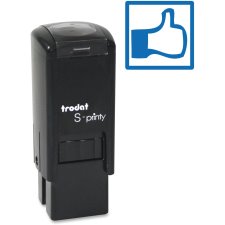 Trodat Self-Inking Mini Stamp Thumbs Up/Down Blue