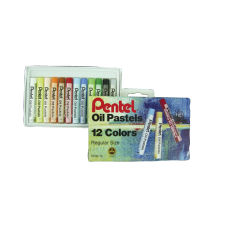 Pentel Oil Pastels 12 Assorted Colours