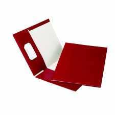 Oxford 100% Recycled High Gloss Folders, Burgundy