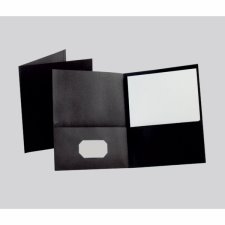 Oxford® Twin Pocket Portfolio, Black