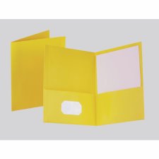 Oxford Twin Pocket Portfolio, Yellow