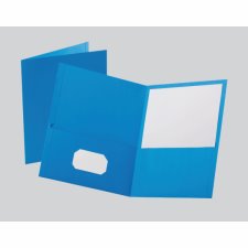 Oxford® Twin Pocket Portfolio, Light Blue