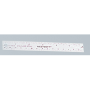 Longo Steel Office Rulers, 15cm/6"