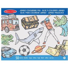 Melissa & Doug Blue Jumbo Colouring Pad