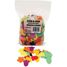 Hygloss Stick-A-Licks Gummed Flowers & Leaves