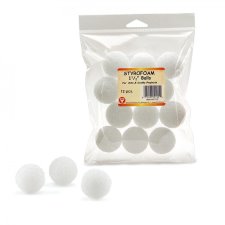 Hygloss Styrofoam 1-1/2" Balls 12 per package