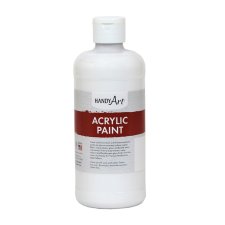 Handy Art Acrylic Paint. Blockout White. 473ml.