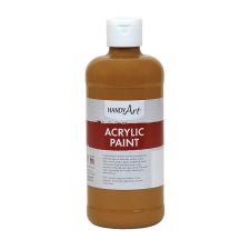 Handy Art Acrylic Paint. Raw Sienna. 473ml.