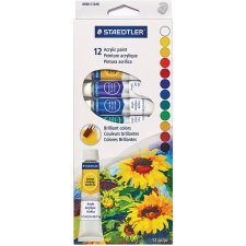 Staedtler Acrylic Paint Tubes, 12 Colours