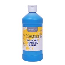 Handy Art Little Masters Washable Tempera Paint, 473ml, Light Blue.