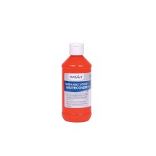 Handy Art Washable Fluorescent Liquid Watercolours, Fluorescent Red, 236ml