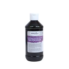 Handy Art Washable Glitter Liquid Watercolours, Black, 237ml