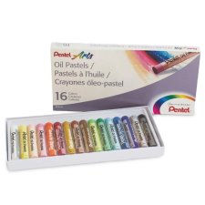 Pentel Arts Standard Oil Pastels 16 per package