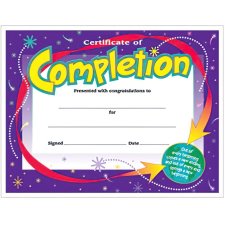 TREND Completion Certificate