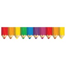 Creative Teaching Press Coloured Pencils Border