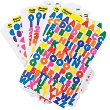 TREND superShapes Stickers Numbers, Alphabet & Shapes Variety Pack