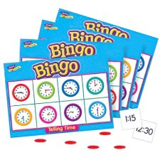 TREND Telling Time Bingo Game