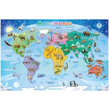 Map of the World Floor Puzzle