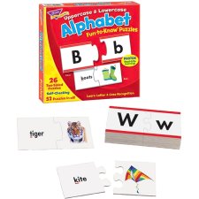 TREND Fun-to Know Uppercase & Lowercase Alphabet Puzzles