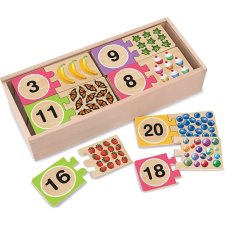 Melissa & Doug Self-Correcting Wood Number Puzzles