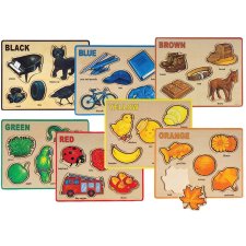 Constructive Playthings Half-Size Learn-a-Colour Puzzle Set