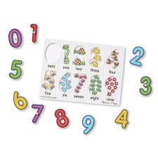 Melissa & Doug See-Inside Numbers Peg Puzzle - 10 pcs.