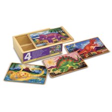 Melissa & Doug Dinosaur Jigsaw Puzzles in a Box