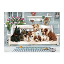 Porch Swing Buddies Puzzle 35 pieces