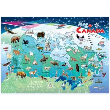 Canada Map Puzzle 35 pieces