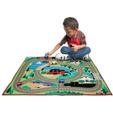 Melissa & Doug Round the Town Road Rug