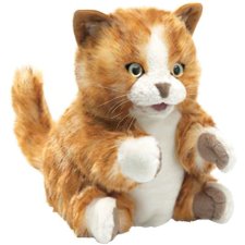 Folkmanis Orange Tabby Kitten Puppet