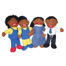 Cre8tive Minds Black Family Puppet Set