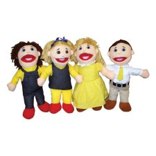 Cre8tive Minds White Family Puppet Set