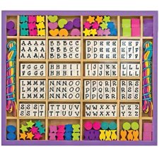 Melissa & Doug Wood Stringing Beads