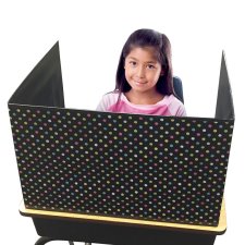 Chalkboard Brights Classroom Privacy Screen,  22" w x 16" h x 14" d.