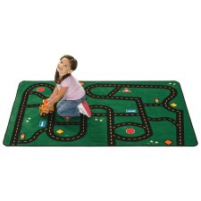 Carpets for Kids KIDSValue Go-Go Driving Rug 4' x 6' Rectangle