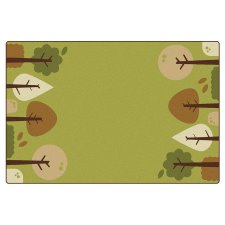 Carpets for Kids KIDSoft Tranquil Trees 4'x6' Rectangle Green