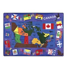 Joy Carpets Flags of Canada Carpet 7'8"x10'9" Rectangle
