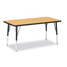 Berries Rectangle Activity Table 24" x 48", 15-24"H Oak