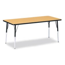 Berries Rectangle Activity Table 30" x 72", 24-31"H Oak