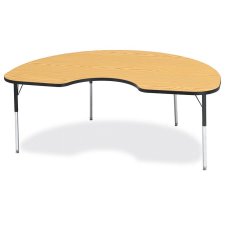 Berries Kidney Activity Table 48" x 72", 24-31"H Oak