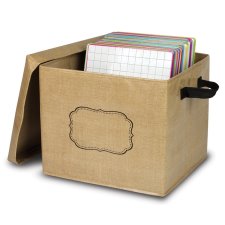 Burlap Storage Box