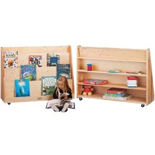 Stock Wooden Toys Hardwood Double-Sided Library