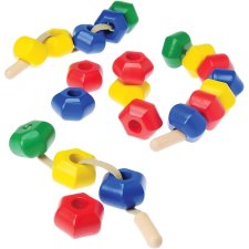 Constructive Playthings E-Z First Lacers with No-Roll Beads