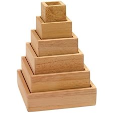 Guidecraft Stacking Rainbow Pyramid