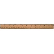 Westcott Double Bevel Wood Ruler